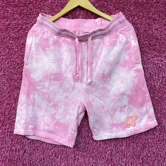 Odd Future Pink Tie-Dye Sweat Shorts Small - Picture 1 of 4